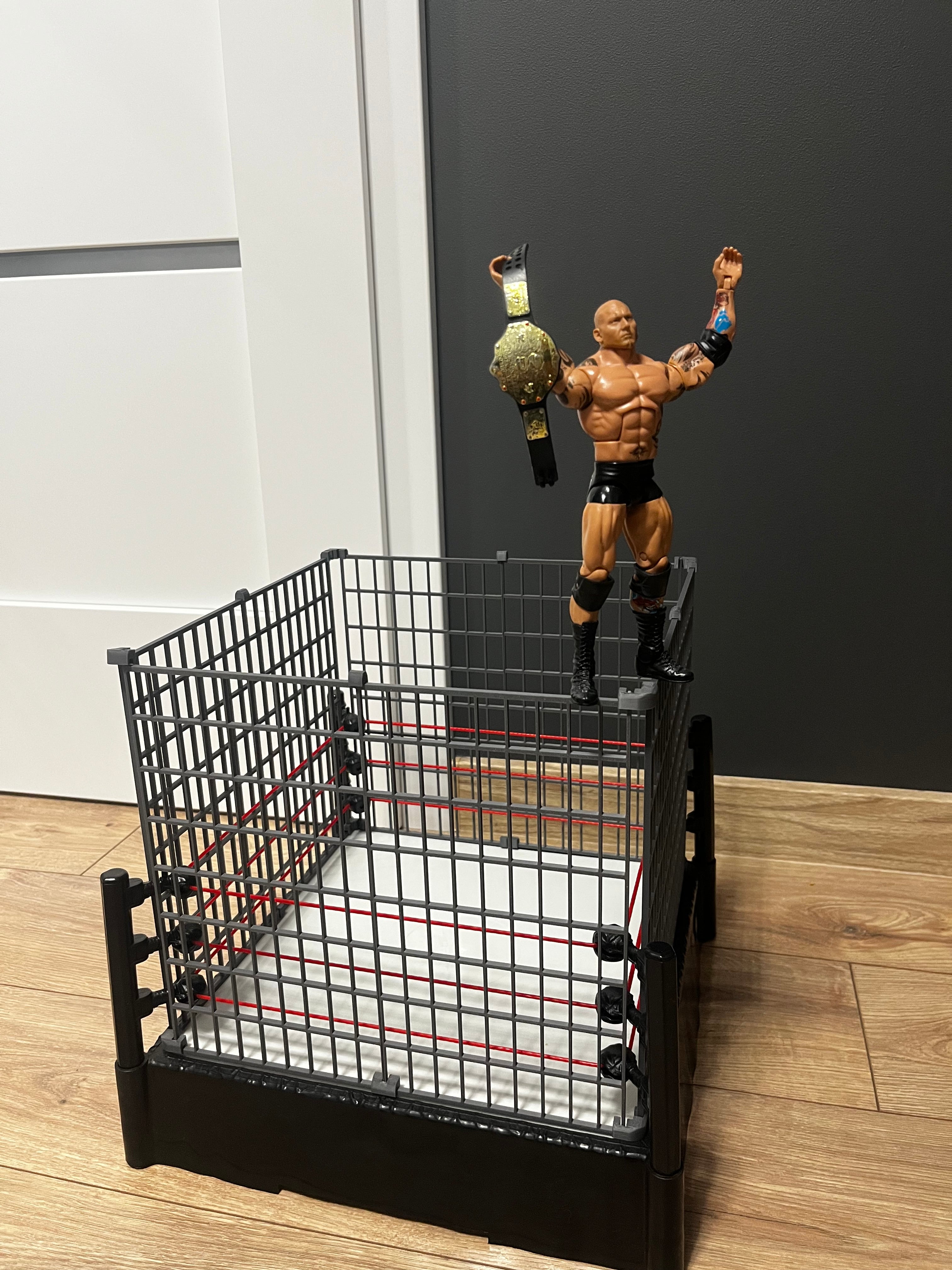 WWE Klatka typu "Steel Cage" dla ringów Mattel Basic