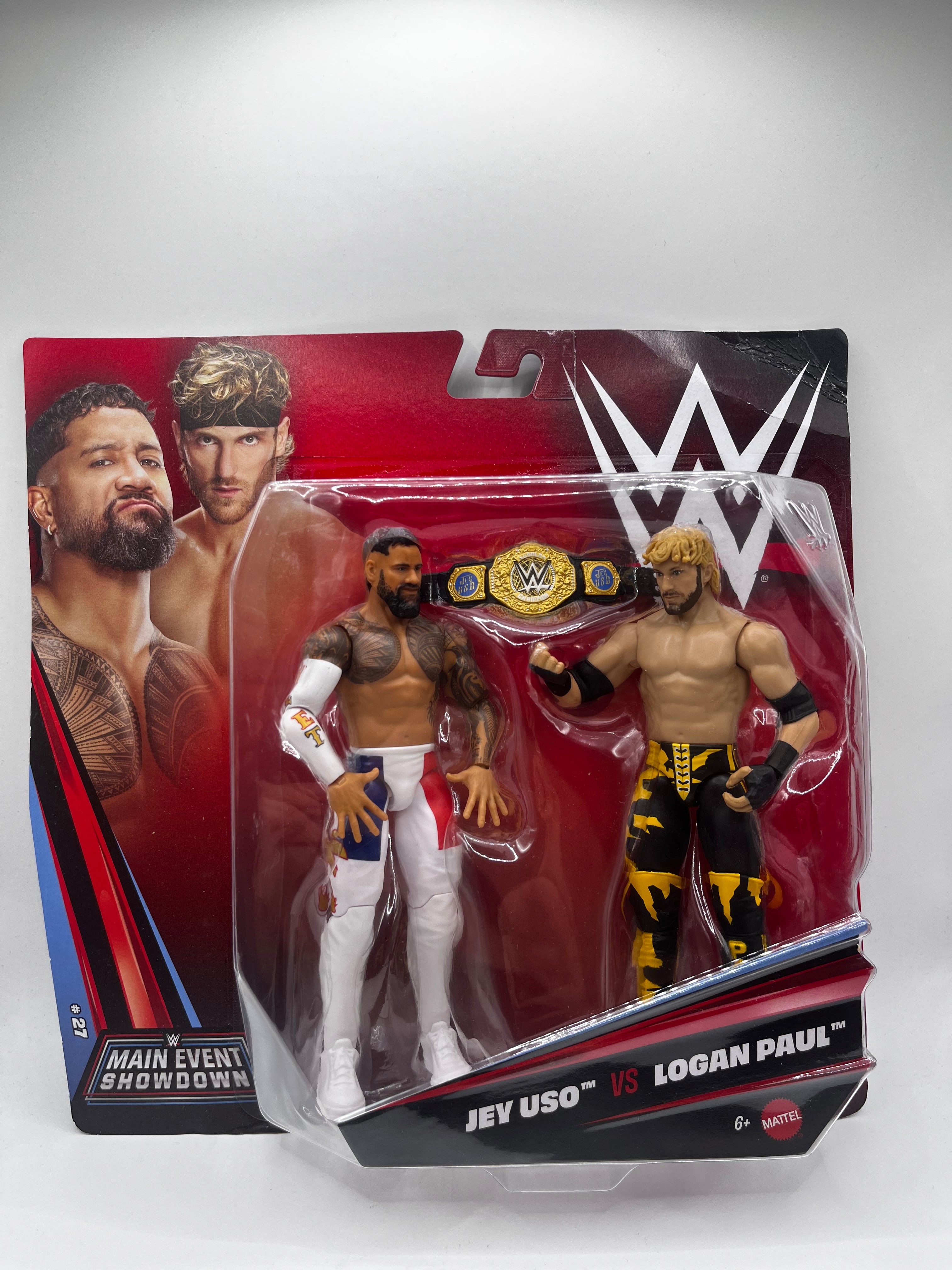 Zestaw Jey Uso vs Logan Paul WWE Main Event Showdown Series #27 (2-Pack)