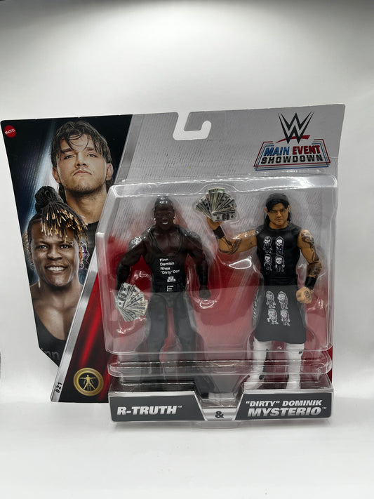 Zestaw R-Truth & "Dirty" Dominik Mysterio WWE Main Event Showdown Series #21 (2-Pack)