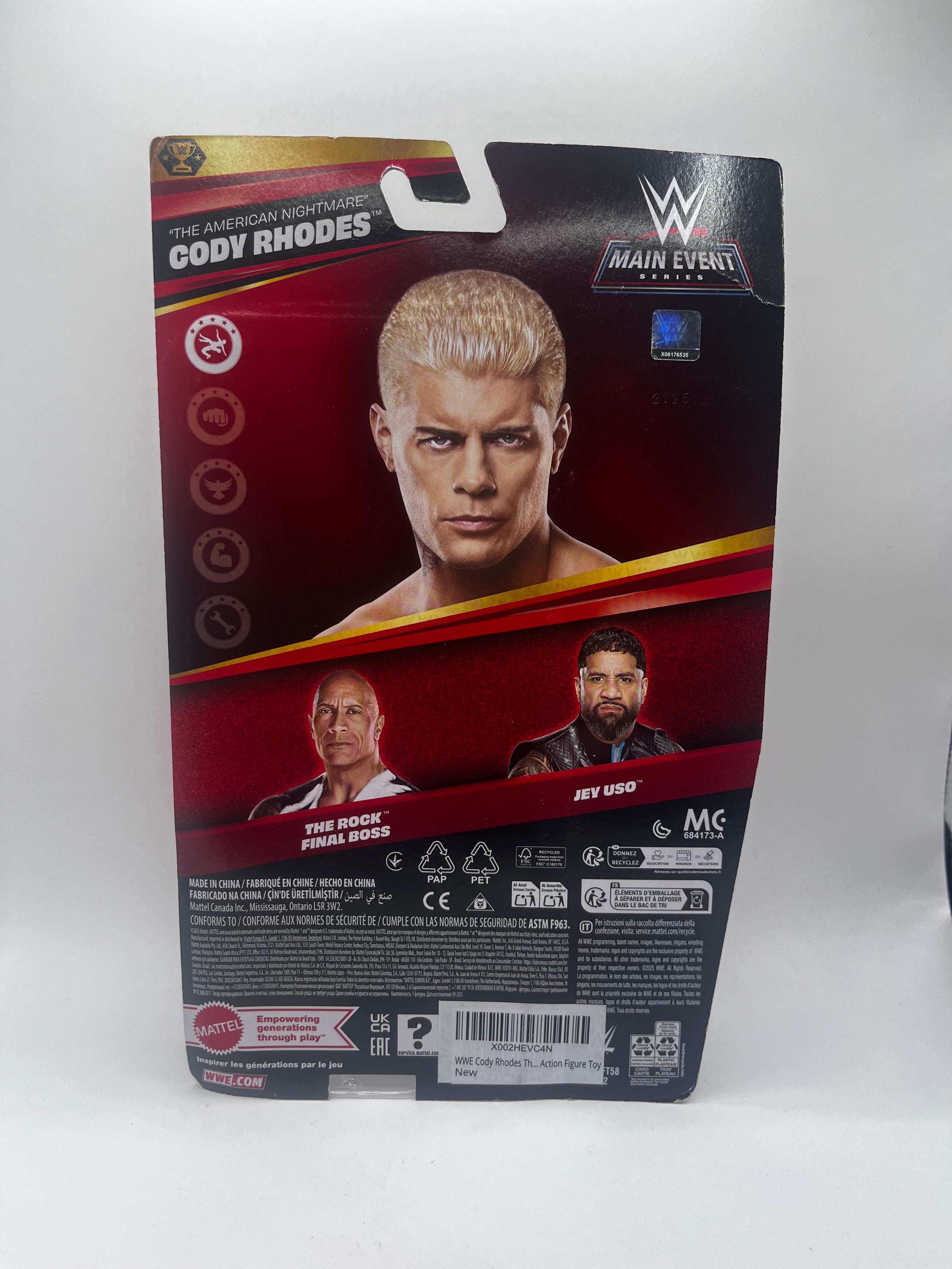Figurka "The American Nightmare" Cody Rhodes WWE Main Event Top Picks 2026 Series (Wave 1)